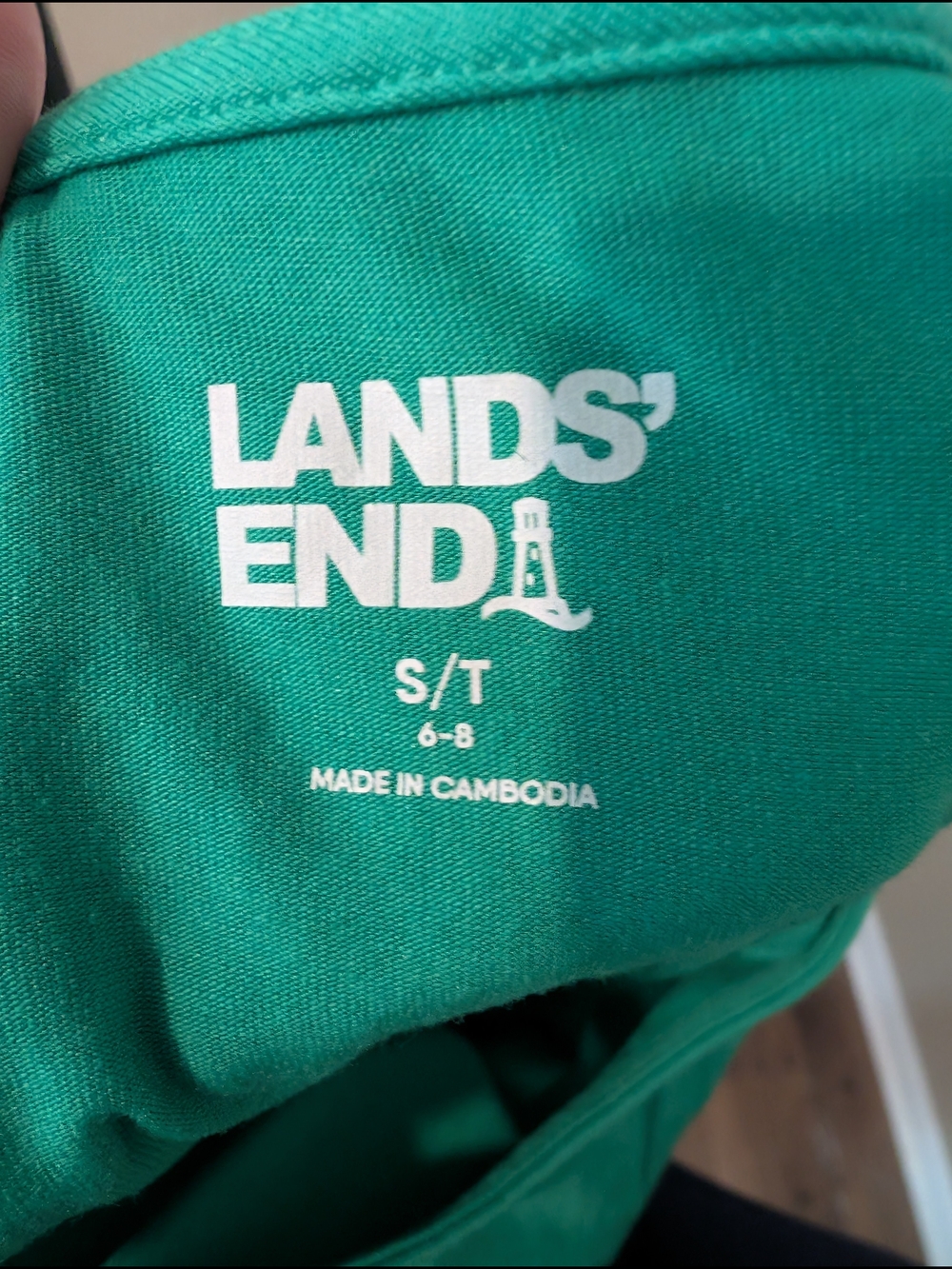 Lands' End Small Tall Sleeveless Knot-Waist Maxi Dress in Emerald Green - Picture 3 of 6